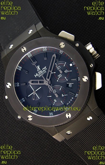 Hublot Big Bang All Black PVD Swiss Replica Watch : 1:1 Mirror Replica 
