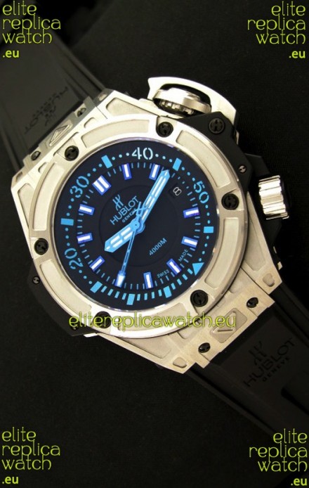Hublot Big Bang King Diver 4000M Swiss Watch in Blue Hour Markers