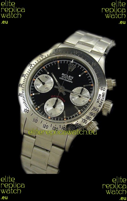 Rolex Oyster Cosmograph Swiss Replica Watch in Black Dial