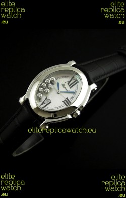 Chopard Happy Sport Swiss Replica Watch in Black Strap