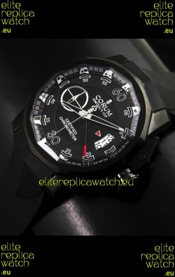 Corum Admiral's Cup Japanese Replica Watch in Black Dial
