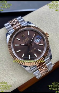 Rolex Datejust 126331 41MM ETA 3235 Swiss 1:1 Mirror Replica Watch in Rose Gold 904L Steel - 1:1 Mirror