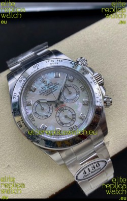 Rolex Cosmograph Daytona M116509-0064 Pearl Dial Cal.4130 Movement - 904L Steel Watch