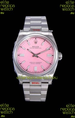 Rolex Oyster Perpetual REF#124300 41MM Cal.3230 Movement Swiss Replica Pink Dial 904L Steel 1:1 Mirror Replica Watch