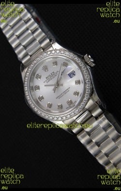 Rolex Datejust Ladies Diamonds Markers Swiss Watch CAL.2236 Movement 1:1 Mirror Replica