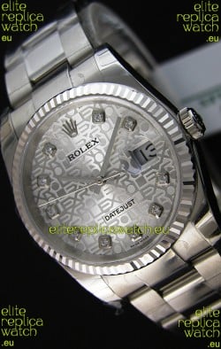 Rolex Datejust Japanese Replica Watch - Silver Dial in 36MM with Oyster Strap