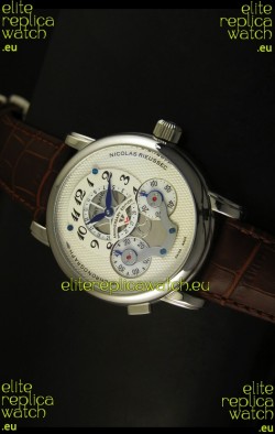 Mont Blanc Nicolas Riessec Stainless Steel Case in White Dial