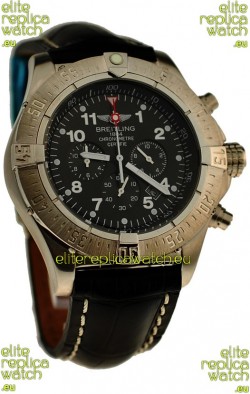 Breitling Chronograph Chronometre Japanese Watch in Black