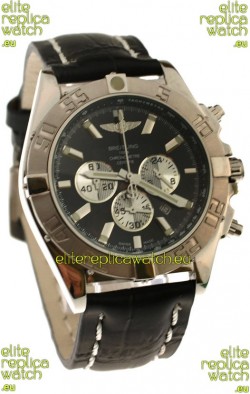 Breitling 1884 Chronometre Japanese Replica Watch in Black Dial