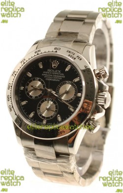 Rolex Replica Daytona Cosmograph Swiss Watch in Black Dial - 2011 Edition