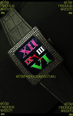 Franck Muller Geneve Infinity Japanese Special PVD Watch in Multi Color Roman Markers