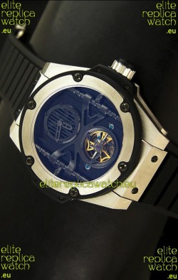 Hublot Big Bang King Power Tourbilon Japanese Replica Watch in Stainless Steel