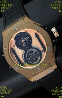 Hublot Big Bang King Power Tourbilon Japanese Replica Watch in Rose Gold