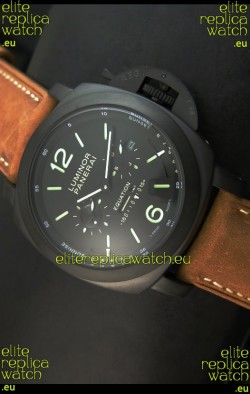 Panerai PAM365 L’Astronomo Luminor 1950 GMT Equation of Time Watch Black Dial PVD