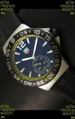 Tag Heuer Formula 1 Japanese Replica Watch in Quartz Movement - Yellow Dial Borders