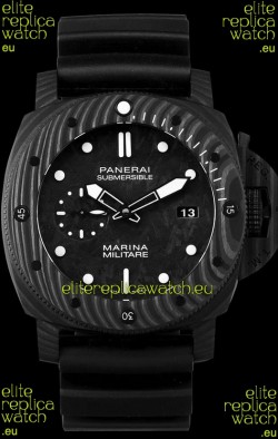 Panerai Submersible Marina Militare Carbotech 47MM 1:1 Mirror Swiss Watch 
