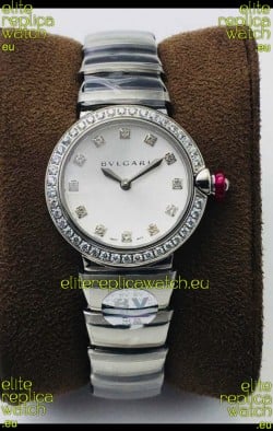 Bvlgari LVCEA Edition Watch in Stainless Steel White Dial - 1:1 Mirror Replica