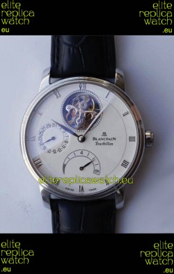 Blancpain Villeret 8 Jours Tourbillon Swiss Edition 1:1 Mirror Replica Watch - White Dial 