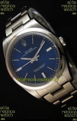 Rolex Oyster Perpetual Cal.3132 Movement Swiss Blue Dial Oyster Strap - Ultimate 904L Steel Watch 