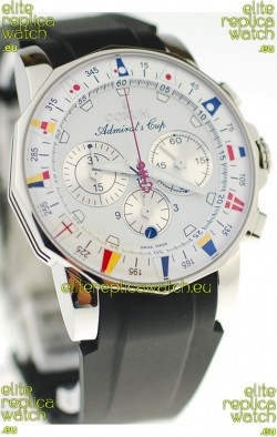 Corum Admirals Cup Chronograph Swiss Replica Watch in Rubber Strap