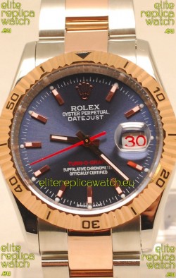 Rolex Datejust Turn O Graph Japanese Rose Gold Watch