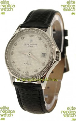 Patek Philippe Geneve Replica Watch in Diamond Bezel