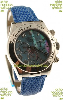 Rolex Daytona Cosmograph Swiss Replica Watch in Blue Pearl Dial