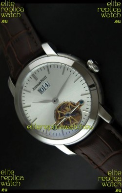 Audemars Piguet Jules Tourbillon Japanese Replica Watch in Silver Dial