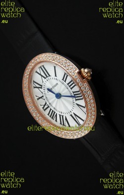 Cartier Ellipse Ladies Replica Watch in Pink Gold