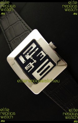 Franck Muller Geneve Infinity Japanese Steel Watch in White Numeral Markers