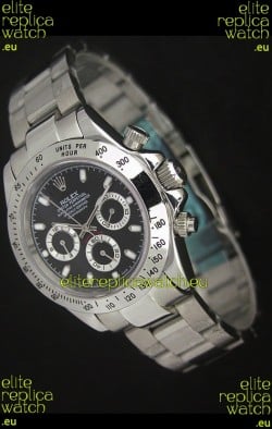 Rolex Daytona Japanese Replica Watch in Black Dial