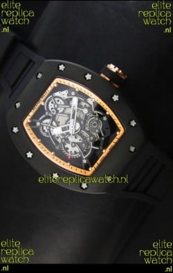 Richard Mille RM055 Bubba Watson Swiss Replica Watch in Golden Indexes