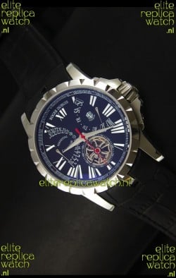 Roger Dubuis Excalibur Calendar Watch in Black Dial 