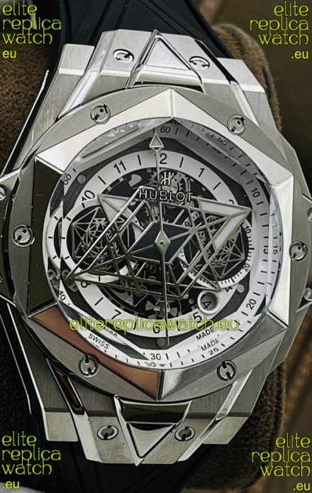 Hublot Big Bang UNICO Sang Bleu II Stainless Steel 1:1 Mirror Quality Swiss Replica Watch 