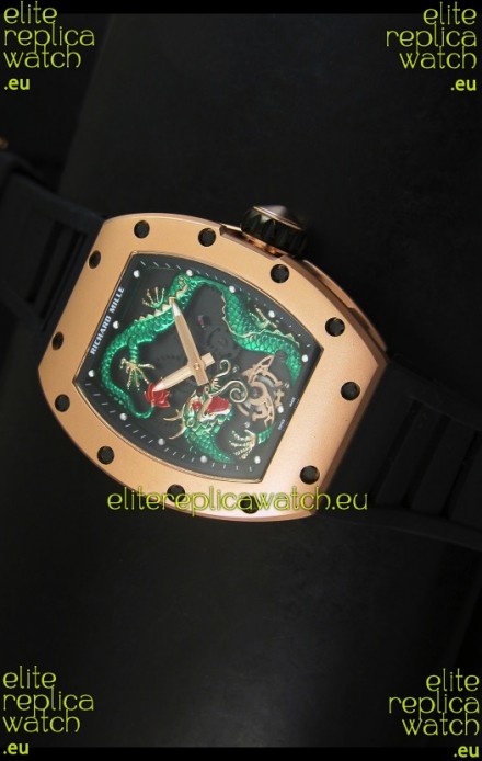 Richard Mille RM057 Tourbillon Jackie Chan Swiss Replica Watch in Pink Gold