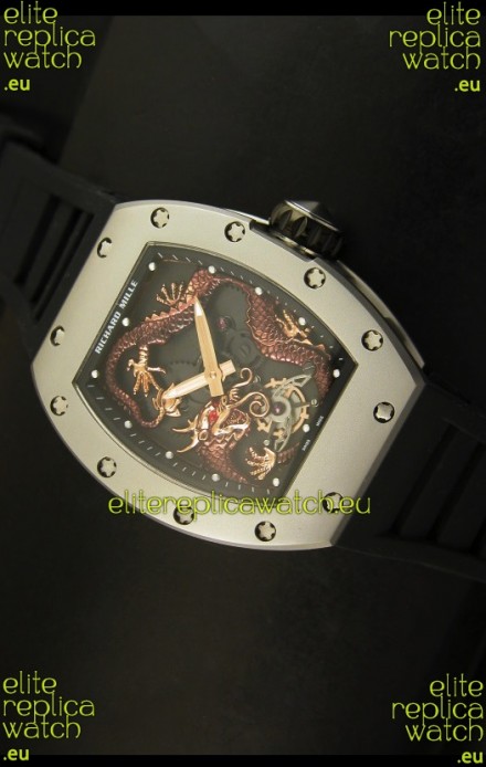 Richard Mille RM057 Tourbillon Jackie Chan Swiss Replica Watch in Titanium Case
