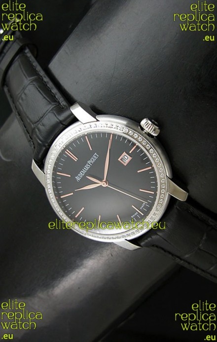 Audemars Piguet Jules Classic Swiss Automatic Watch in Black Dial