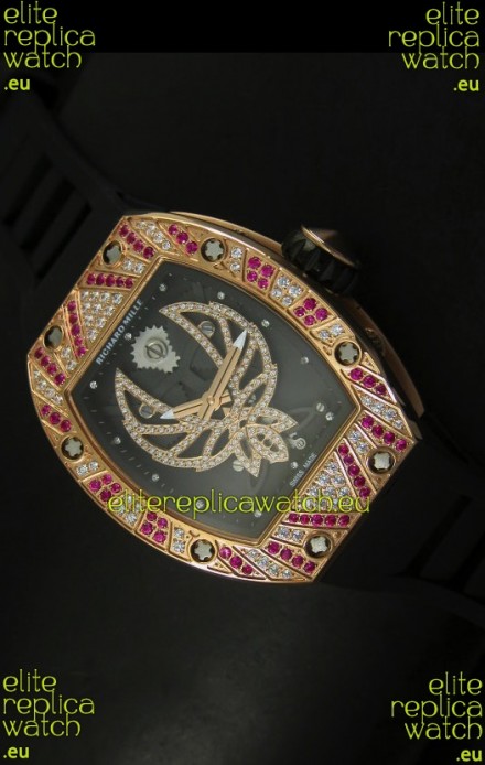 Richard Mille RM051 Tourbillon Swiss Watch in Pink Gold Case