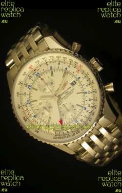 Breitling Navitimer World GMT - 1:1 Mirror Ultimate Edition White Dial