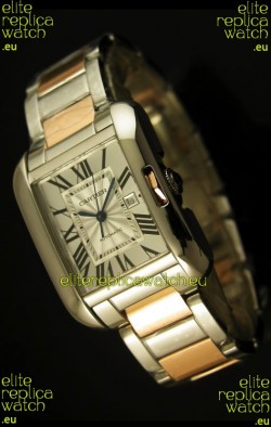 Cartier Tank Anglaise Mid Sized Swiss Watch - 1:1 Mirror Replica Watch