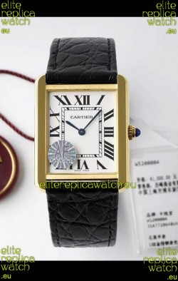 Cartier Tank Solo Swiss Quartz Watch in Yellow Gold Plating Casing - 27MM Wide