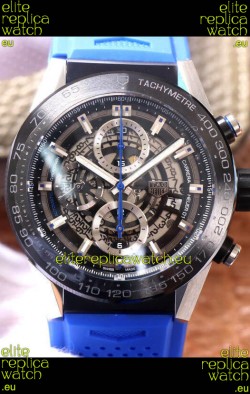 Tag Heuer Carrera Heuer 01 Swiss Replica Watch in Blue Strap 45MM 