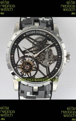 Roger Dubuis Excalibur Spider Flying Tourbillon Skeleton Steel Casing 42MM 1:1 Mirror Swiss Watch