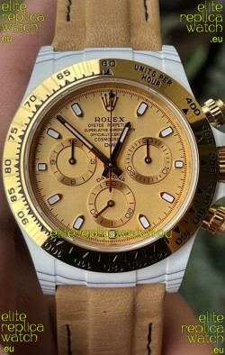 Rolex Cosmograph Daytona DiW Golden Essence Carbon Fiber Watch Cal.4130 Movement