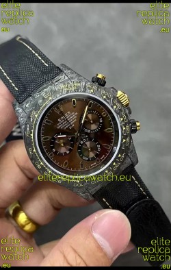 Rolex Cosmograph Daytona DiW COLOR CHANGING Edition Brown Gold Carbon Fiber Replica Watch 