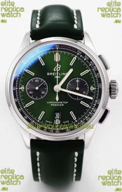 Breitling Premier B01 Chronograph 42 Edition Watch 1:1 Mirror Quality in Green Dial 