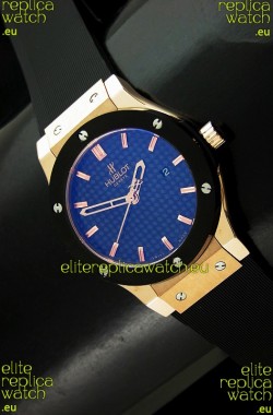 Hublot Fusion Bang in Rose Gold Casing with Black Carbon Dial