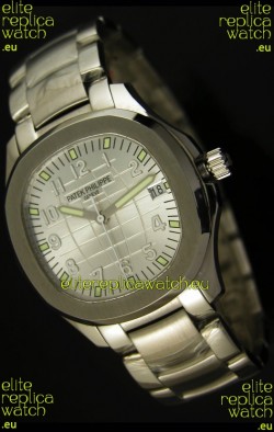 Patek Philippe 5167 Aquanaut Jumbo Swiss Replica Watch - 1:1 Mirror Replica White Dial
