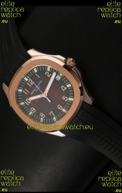 Patek Philippe Aquanaut Rose Gold in Brown Dial Watch - 1:1 Mirror Replica