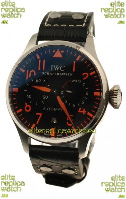 IWC Big Pilot Swiss Replica Watch in Orange Markers